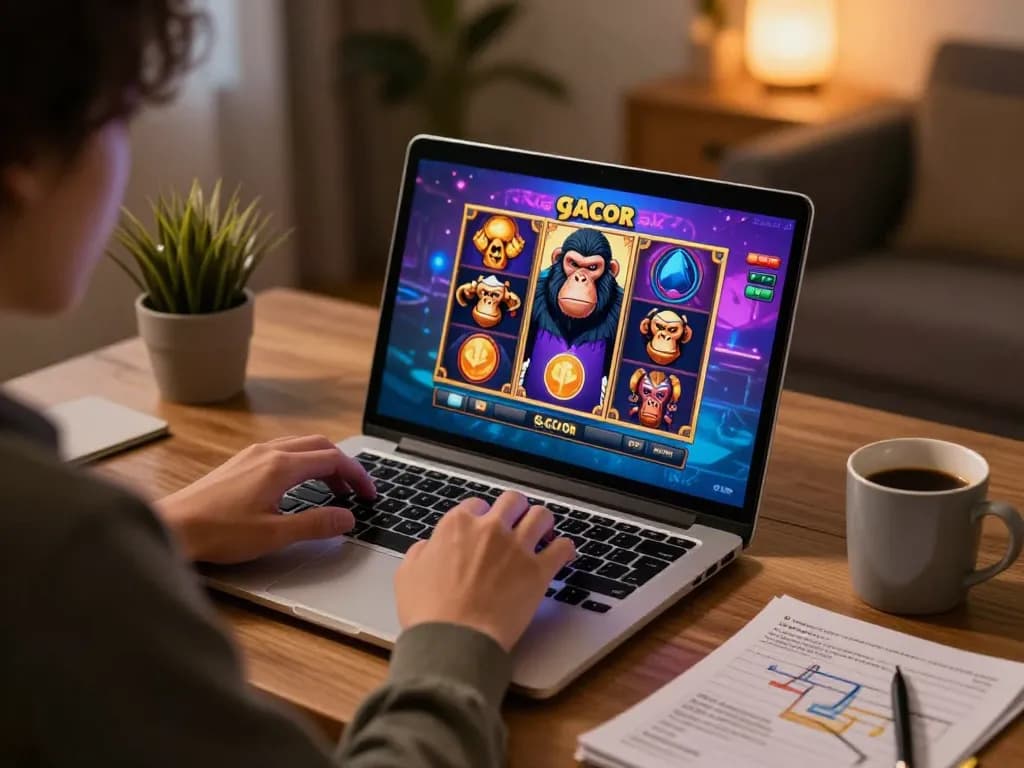 Engaging online gaming experience where players enjoy slot gacor with immersive graphics and cozy surroundings