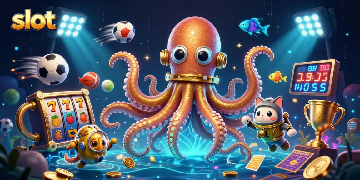Menangkan jackpot slot dengan keberuntungan raksasa kraken dalam ilustrasi mengesankan.