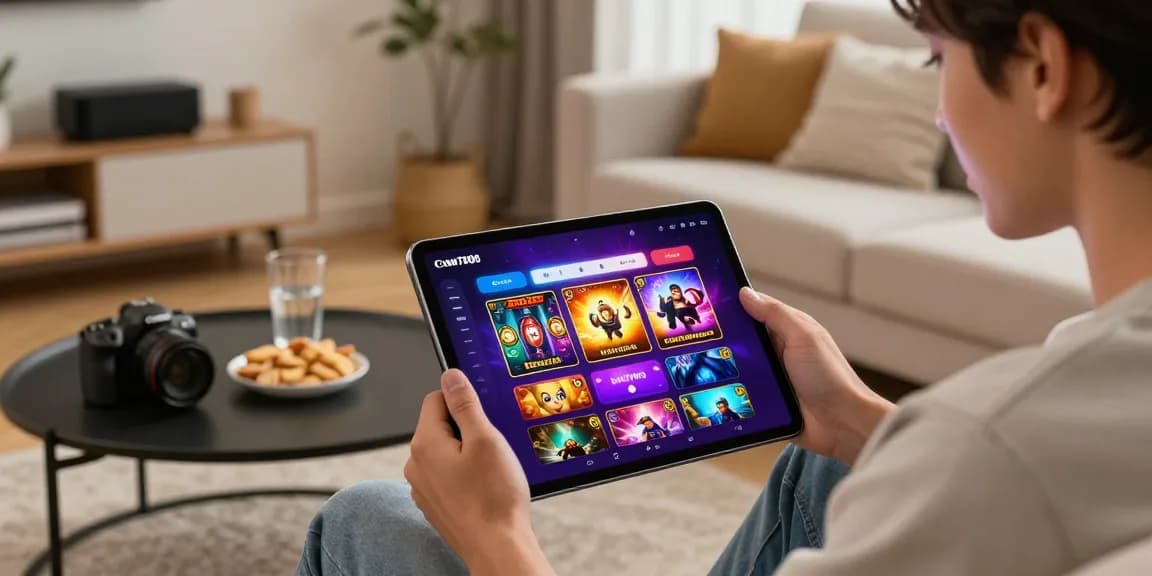 Experience the thrill of slot7000 with an engaging gaming platform scene featuring a user immersed in online gaming.
