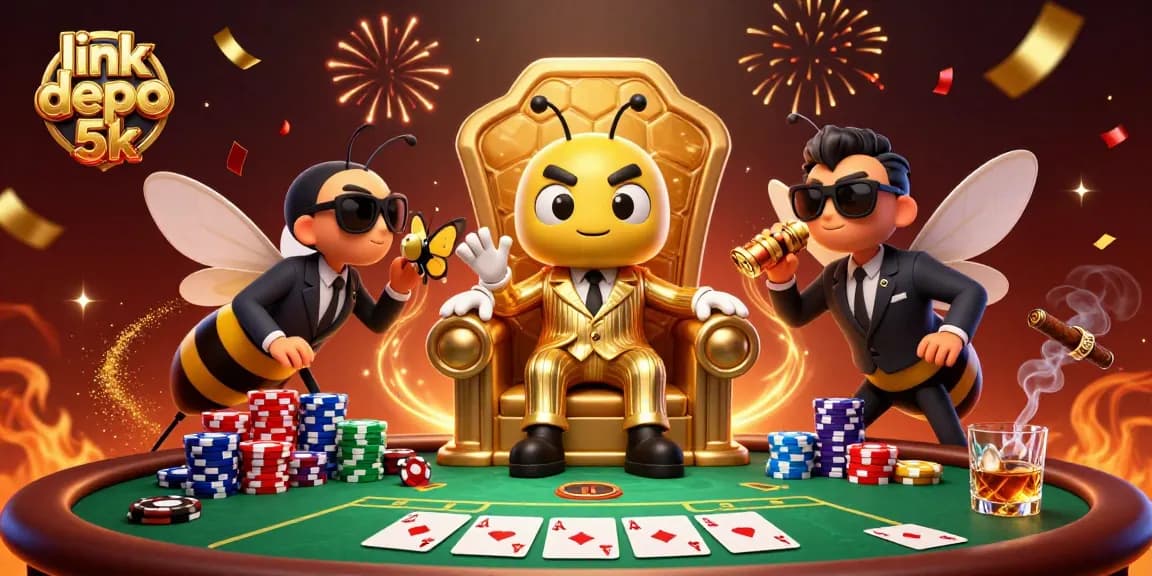 Exciting gameplay at a casino featuring link depo 5k, vibrant scenes with dynamic poker settings and illustrated characters.