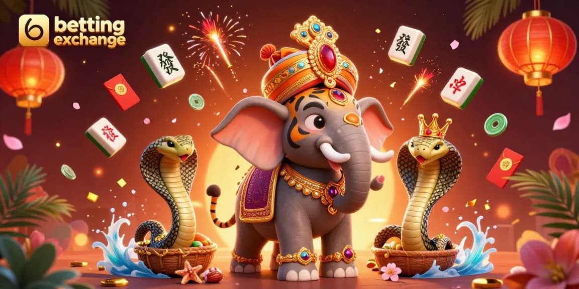 Experience vibrant betting exchange action with animated casino elements in an enchanting setting.