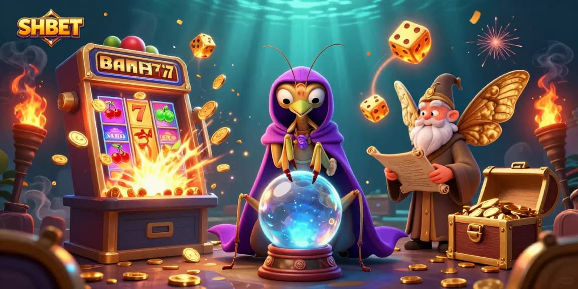 Experience vibrant SHBET gameplay with dynamic characters and casino elements in a unique 3D scene.
