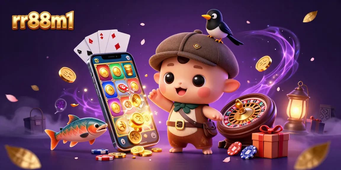rr88m1 showcases a colorful slot gaming experience with the playful Nessie and friends.