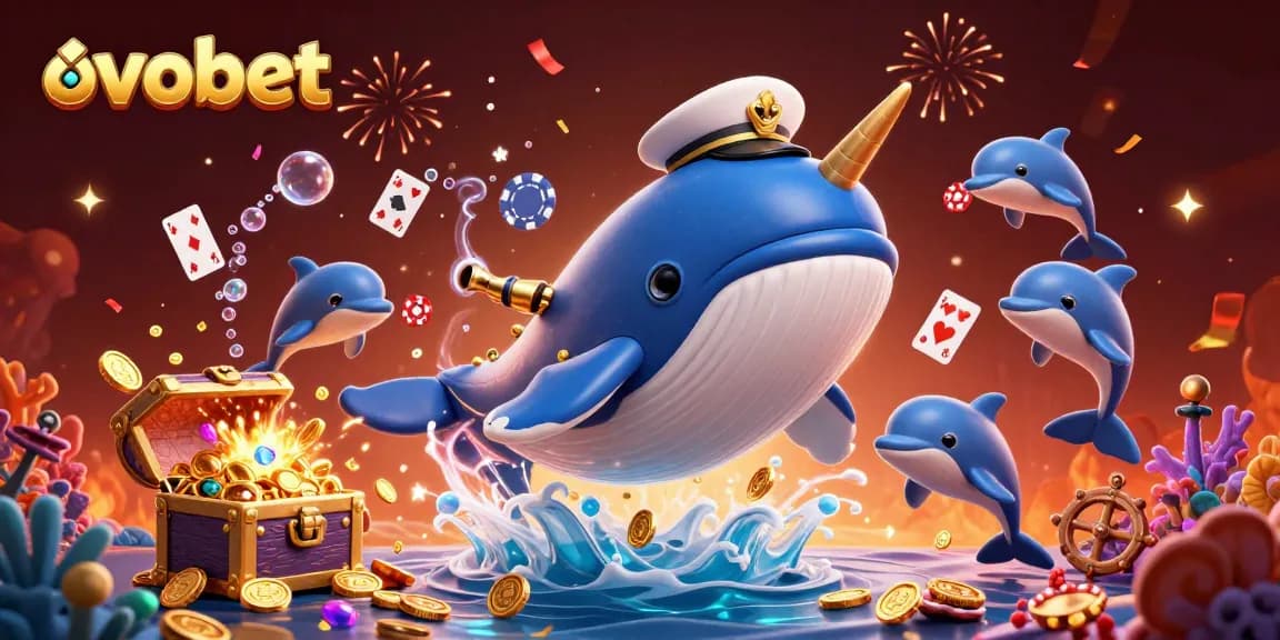 ovobet menunjukkan permainan judi online yang menarik dengan karakter kartun laut