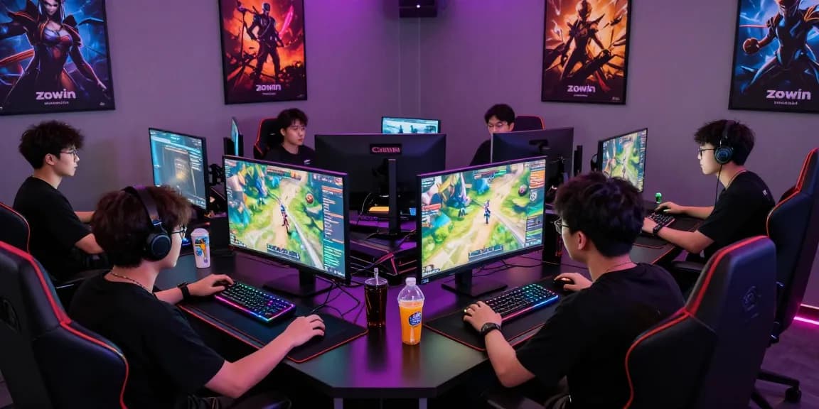 Gaming enthusiasts engaged in action at https://iros.gb.net/, showcasing vibrant gaming setups and competition.