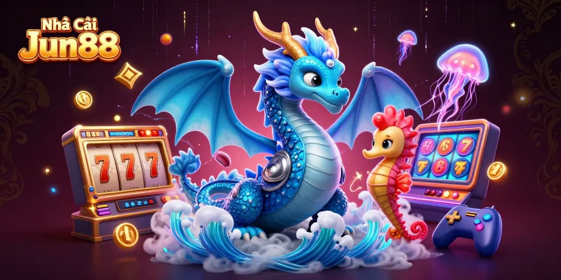 Experience thrilling gameplay at Nhà cái Jun88 with stunning visuals of a vibrant casino scene.