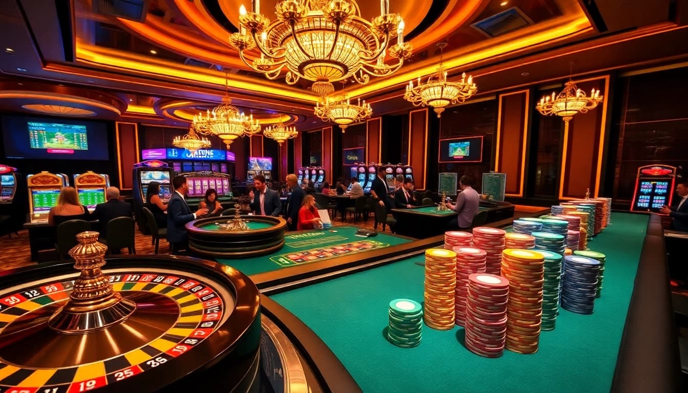 Experience the thrill of gaming at https://28bets.casino/ with vibrant casino scenes showcasing roulette and live dealer games.