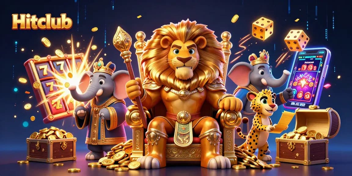 Experience thrilling gaming action at Hitclub with vibrant characters and jackpot excitement.
