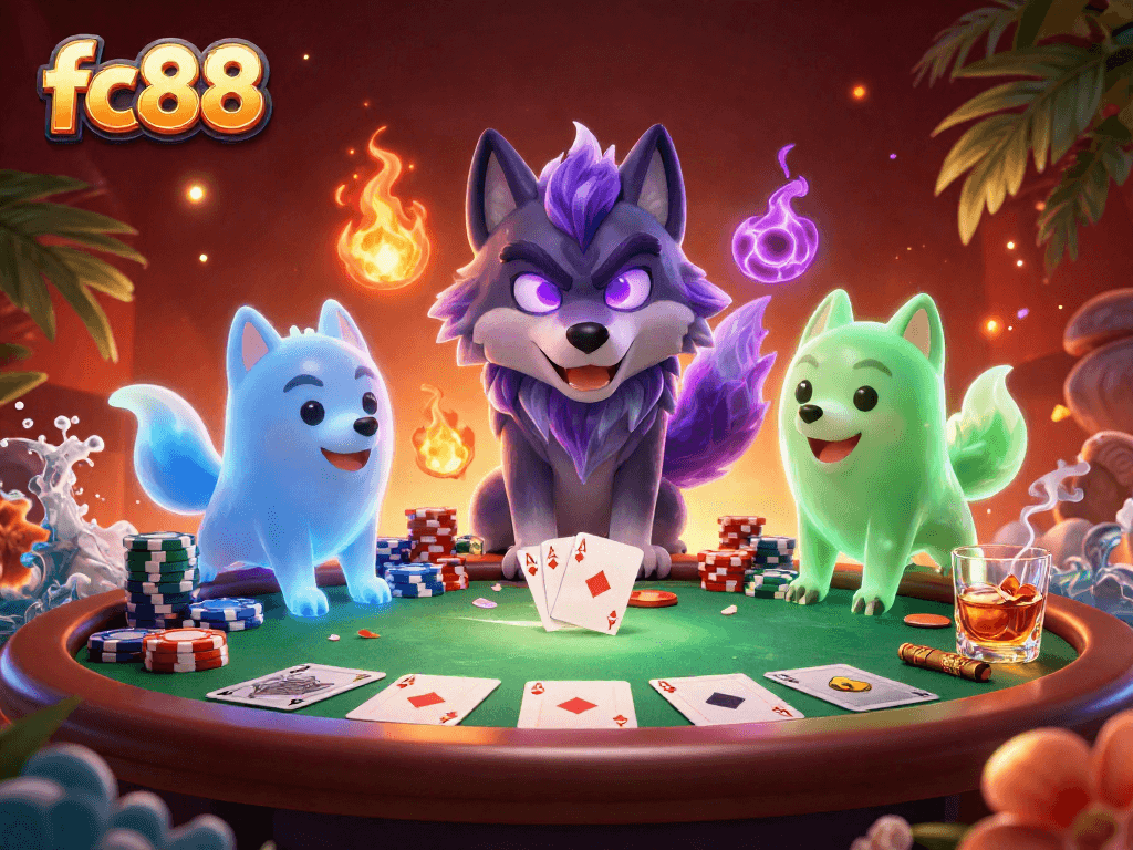 Hãy chinh phục thế giới cá cược tại fc88 với những con sói ma quái và bàn poker đầy chiến thắng.