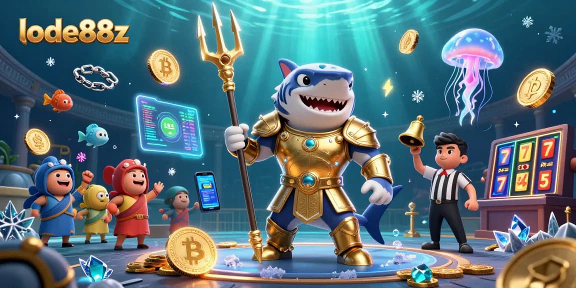Experience the excitement of lode88z with dynamic 3D casino elements and an engaging underwater theme.