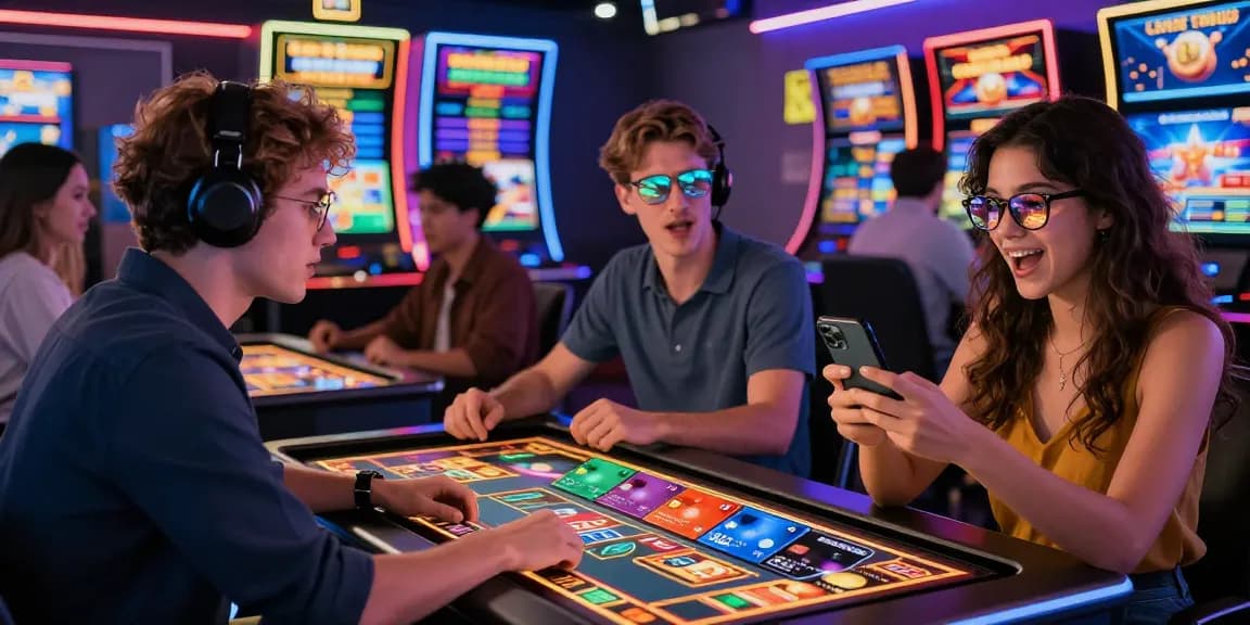 Engaging scene at https://dea.org.uk showing vibrant interactions among players at credit card casinos, highlighting excitement and strategy.