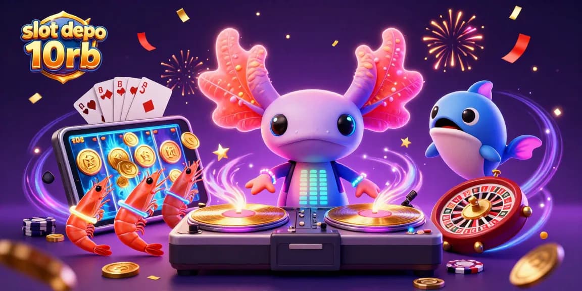Experience thrilling wins at slot depo 10rb with vibrant 3D casino elements and character interactions.