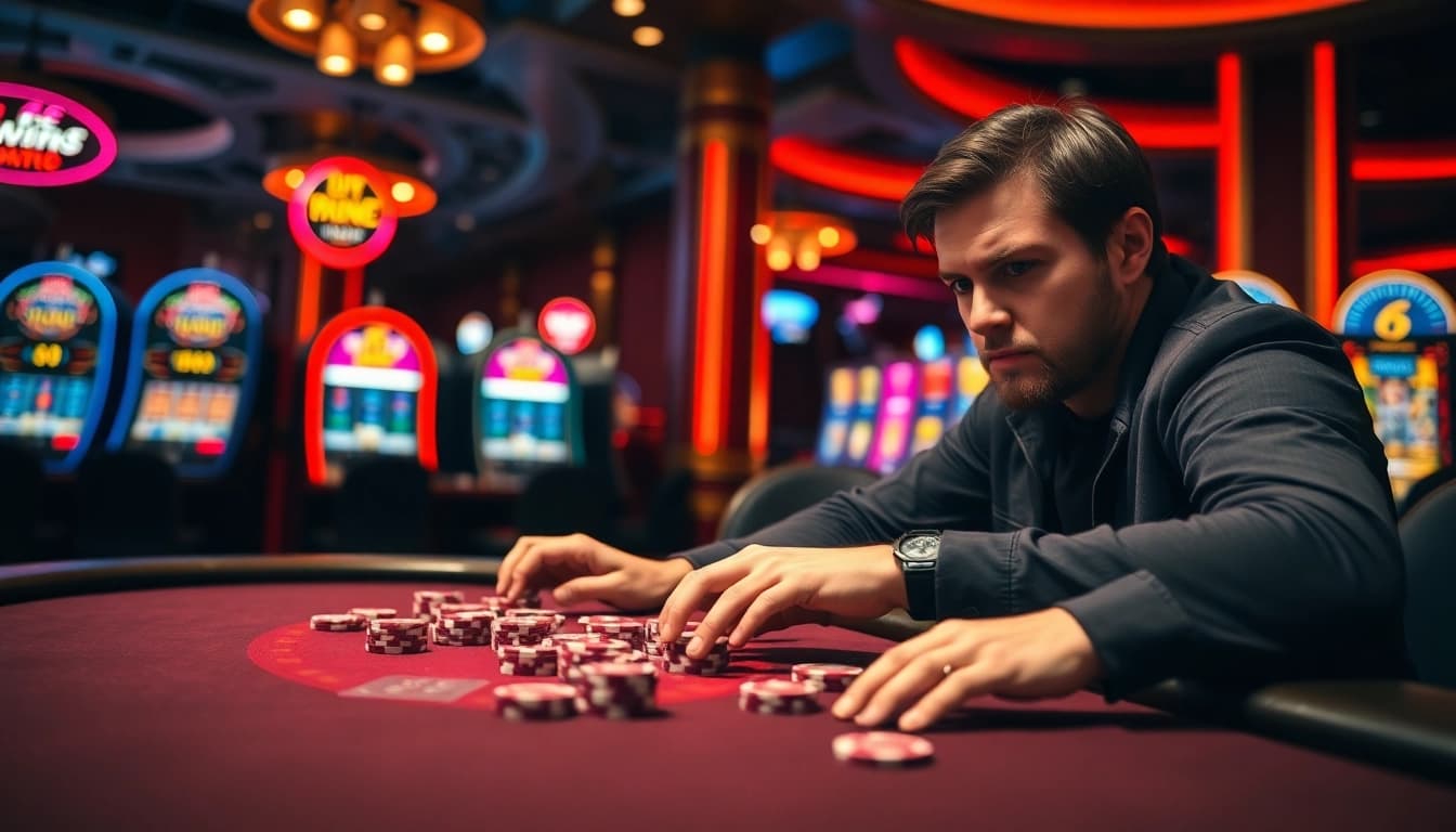 Experience the thrill of uvip casino gameplay at a high-stakes poker table.