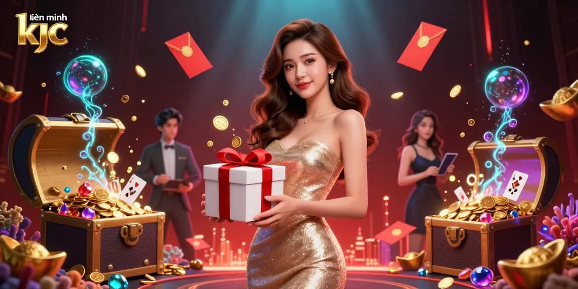Engage with the festive atmosphere of liên minh kjc, showcasing vibrant casino themes and celebratory elements.