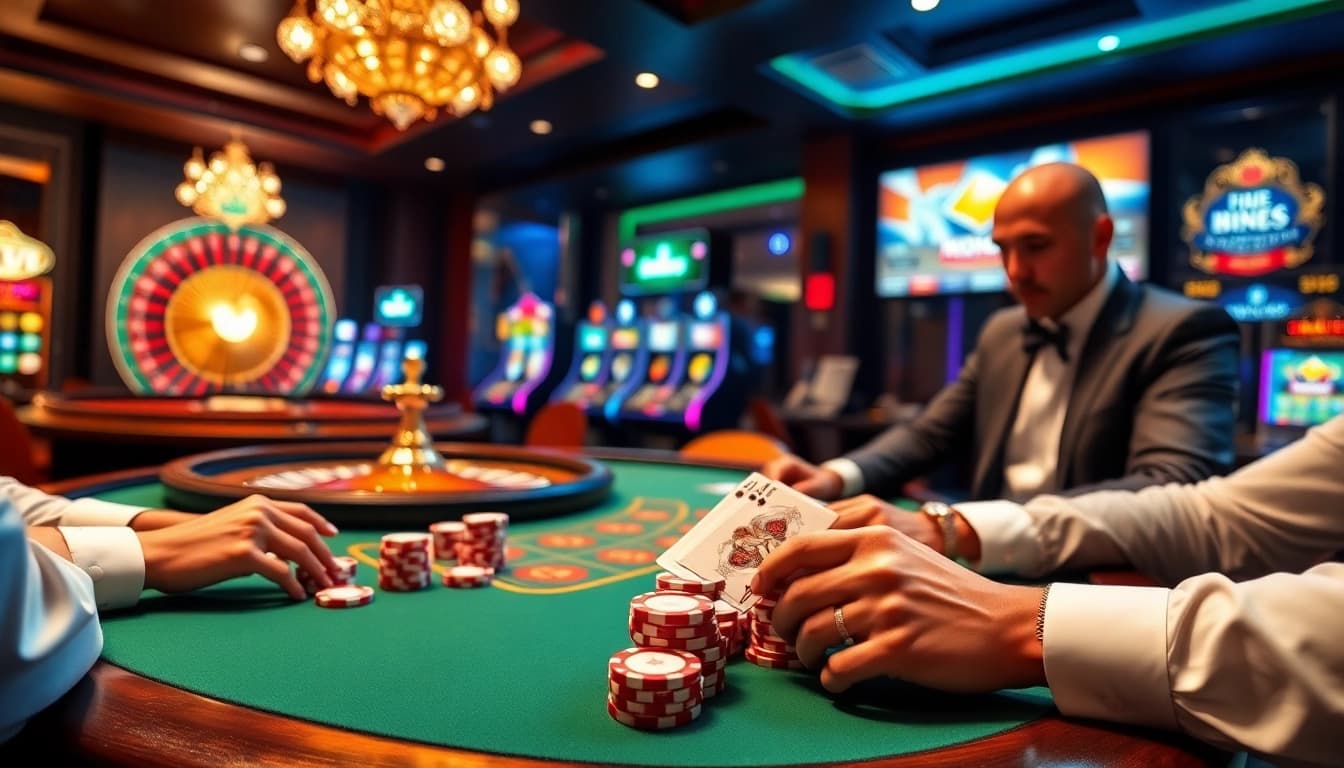 Experience thrilling gaming at https://kp88.social/ with vibrant poker tables and exciting slot machines.