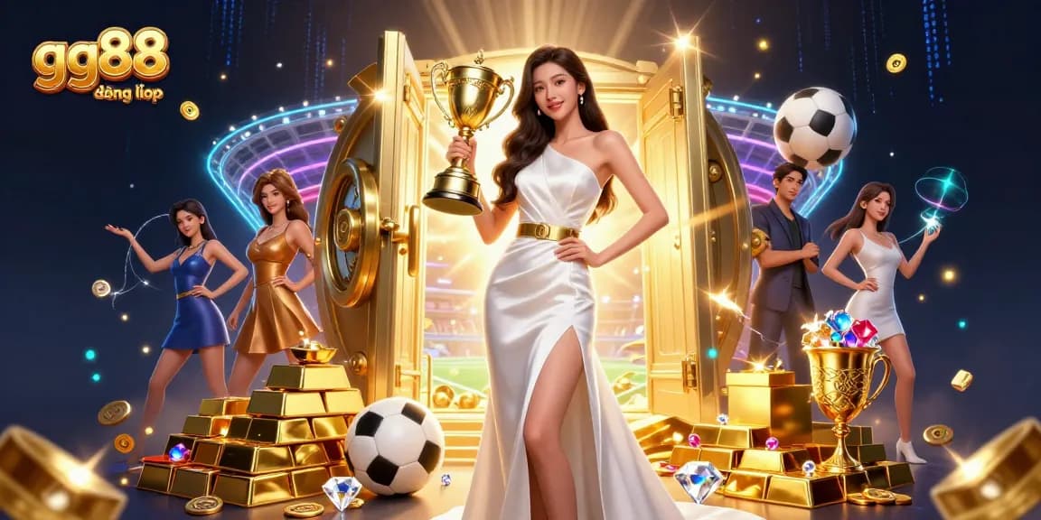 Experience thrilling wins with gg88 đăng nhập and rich casino treasures in a stunning 3D illustration.