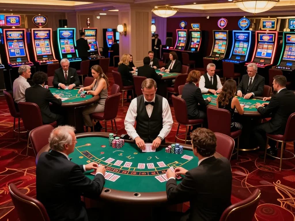 KP88 players explore dynamic blackjack tables in an upscale casino experience.