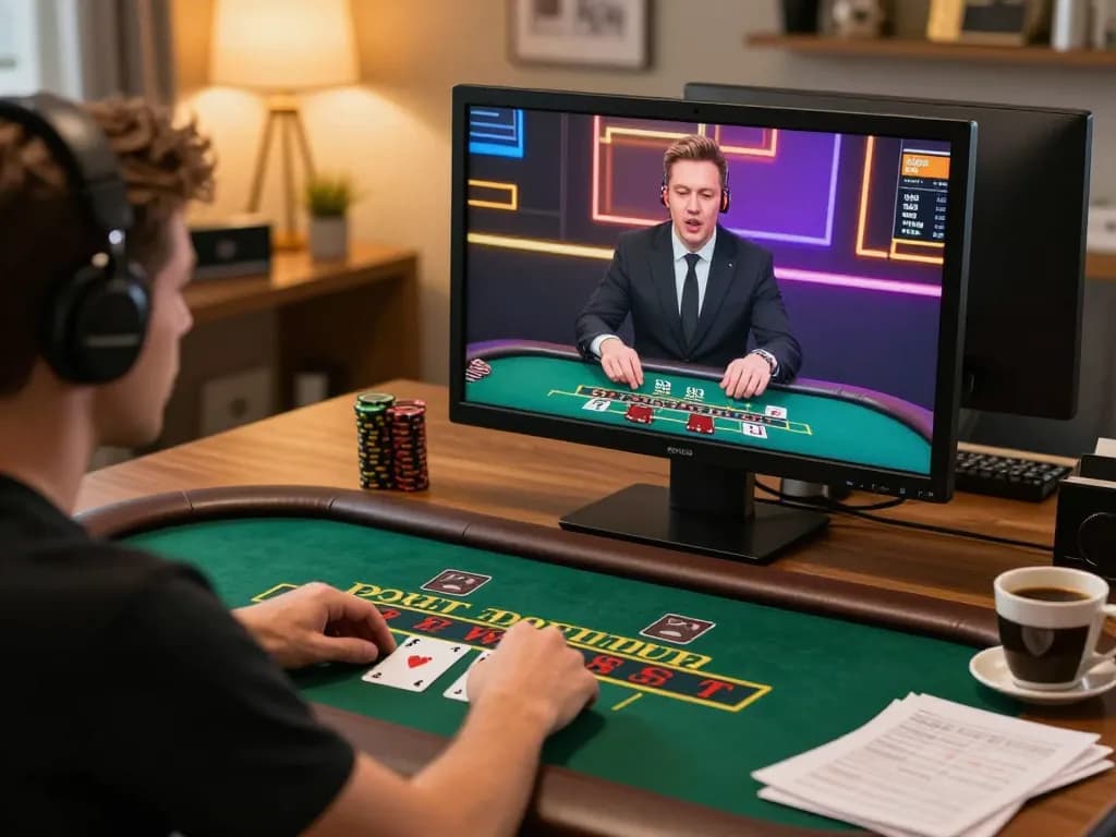 LC99 player enjoying a live blackjack game on a desktop during an immersive online gaming session.