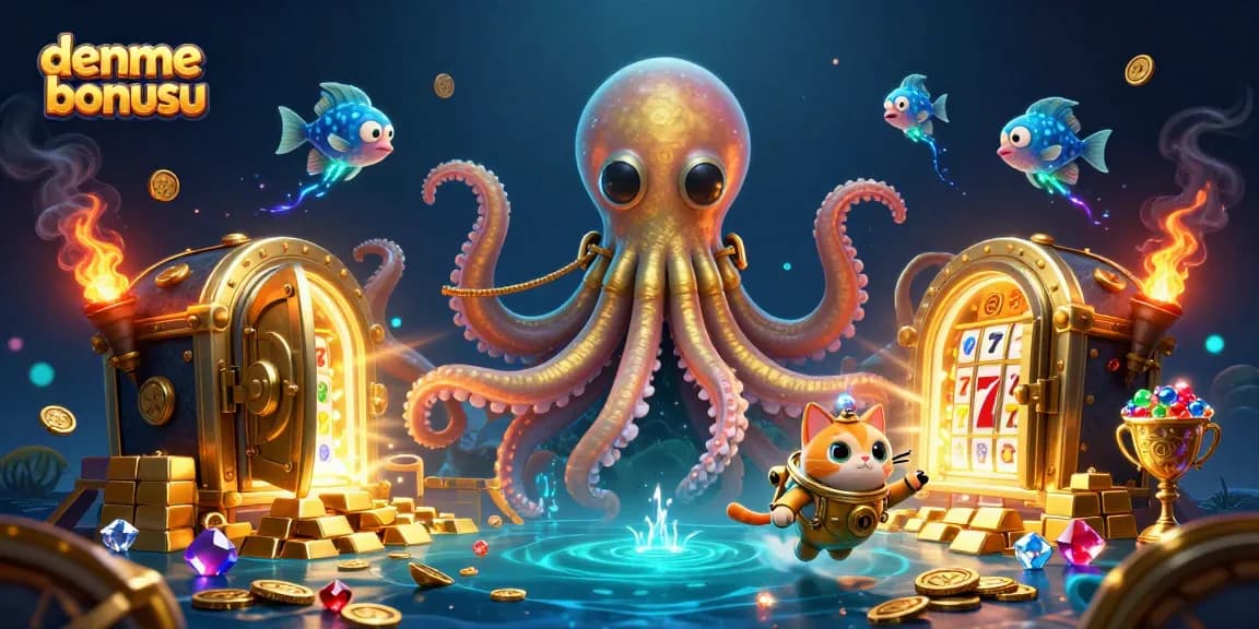 Win with deneme bonusu and enjoy themed elements in a vibrant casino illustration.