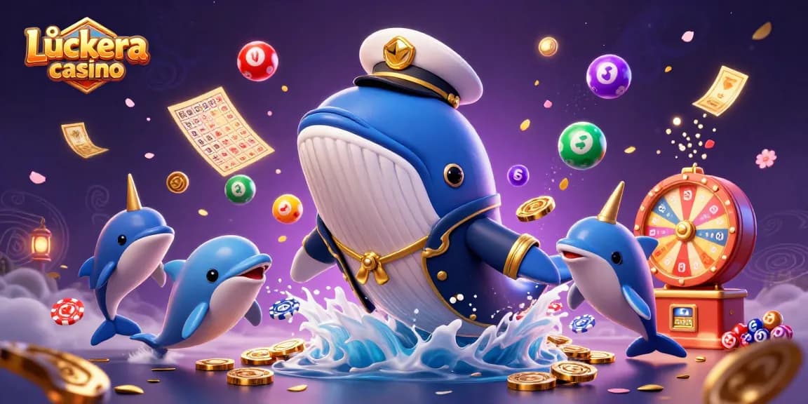 Experience the excitement of Luckera casino with playful characters and dynamic game elements.