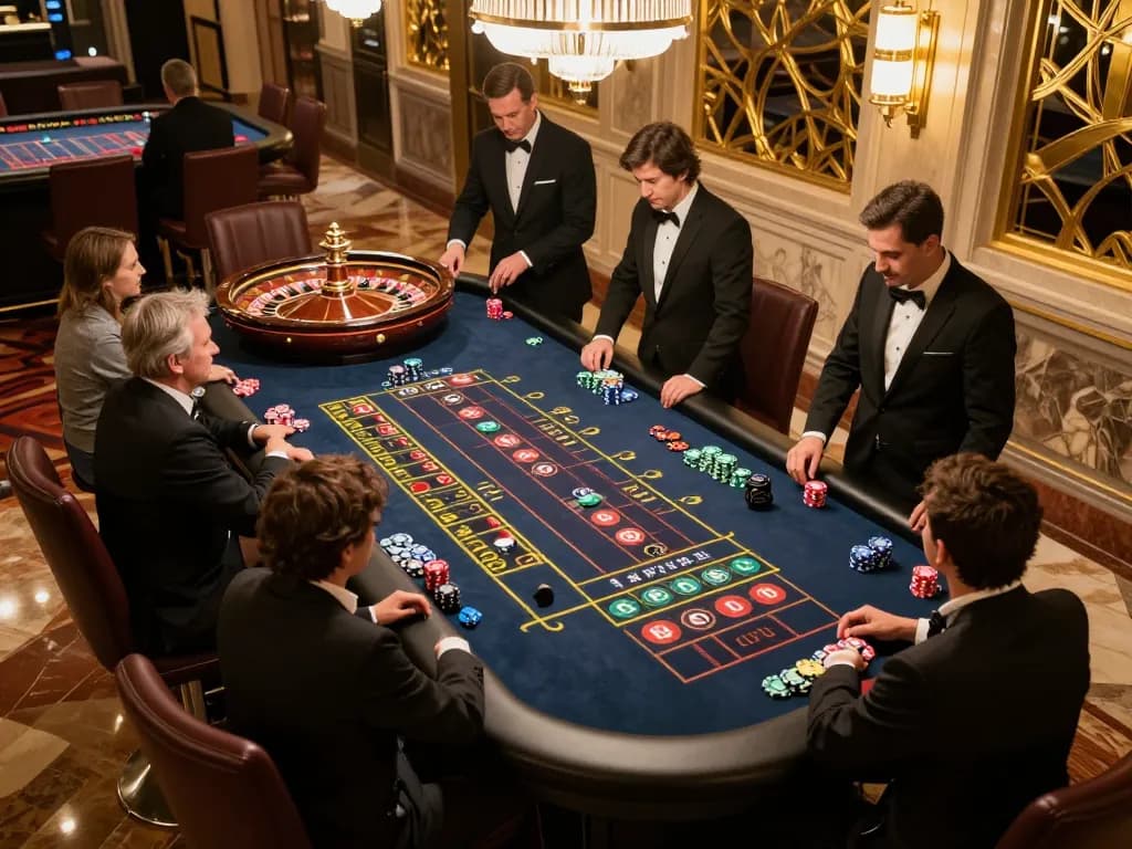 Engaging roulette action at SC88 casino with players placing bets and wheel spinning.