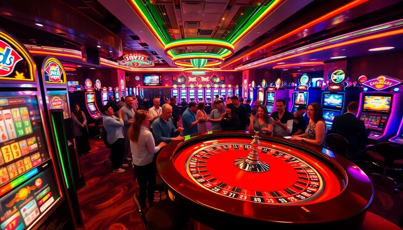Engage in the excitement of Diwa777 with vibrant casino scenes and thrilling gameplay.