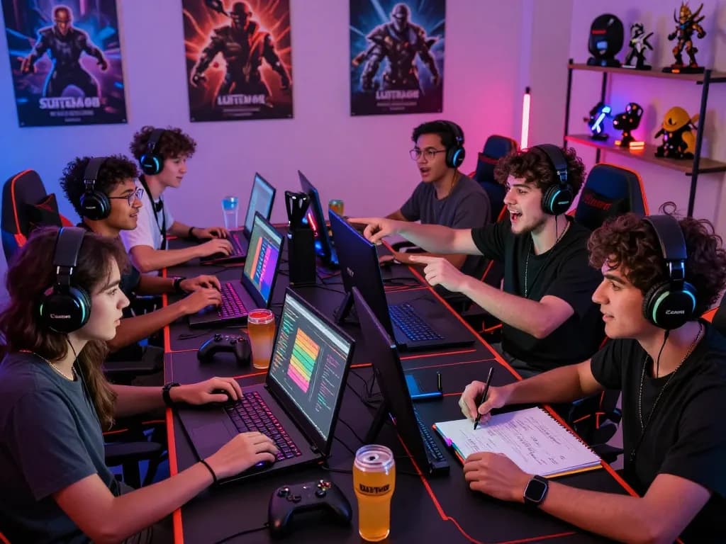Engaging gaming night with friends on Sultan88 platform showcasing excitement and strategy