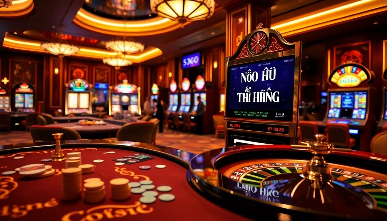 Nổ Hú Đổi Thưởng slot machine attracting players with vibrant visuals and potential jackpots.