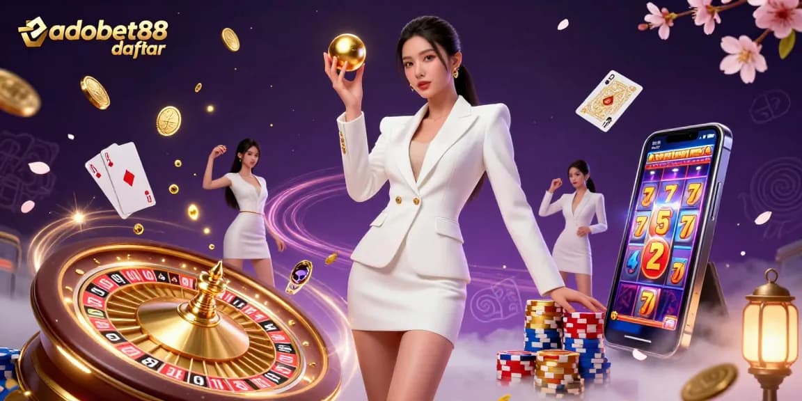 Spin and win at adobet88 daftar, featuring vibrant casino elements and stunning visuals.