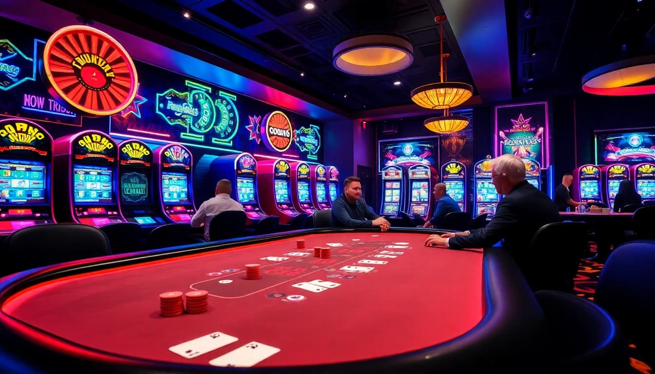 SODO66 casino action scene with vibrant poker table and exciting atmosphere.