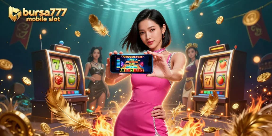 Spin the reels in bursa777 mobile slot, showcasing vibrant slot game graphics and immersive gameplay.