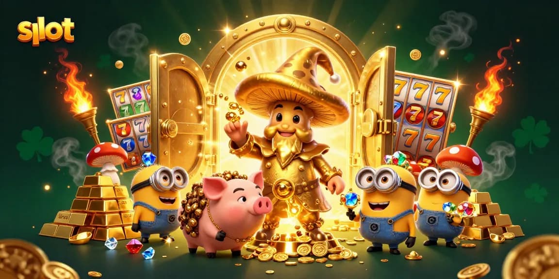 Slot membawa keberuntungan dengan penyihir dan harta emas yang berkilauan