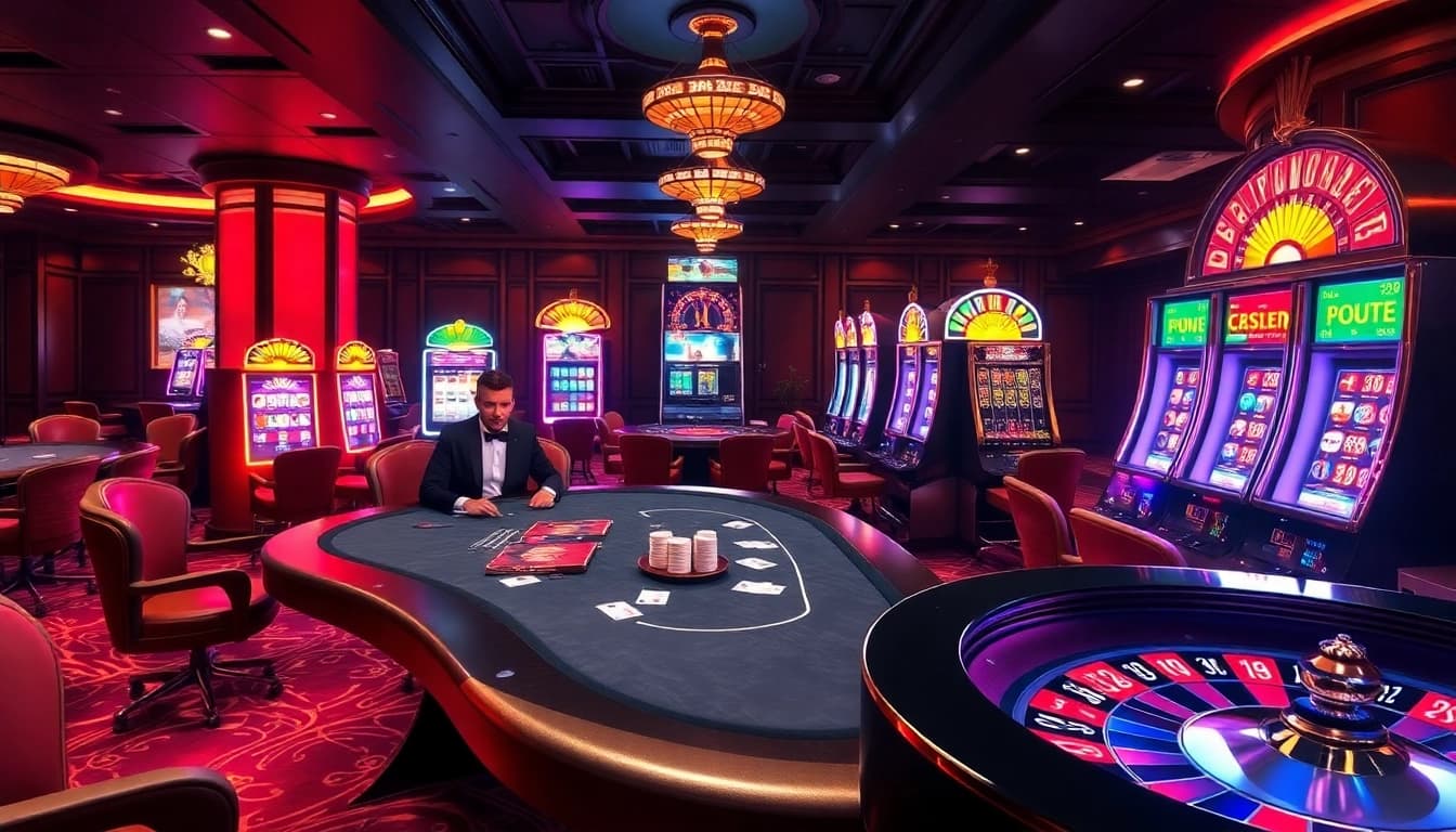 Experience thrilling gaming at http://88xx.art/ with an exciting casino scene featuring poker and roulette.