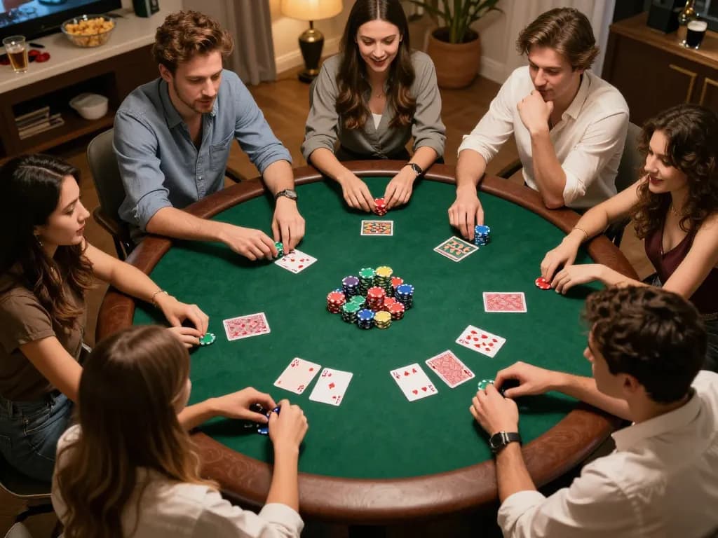 IDCASH88 brings friends together for an exciting poker night, showcasing strategic gameplay and camaraderie.