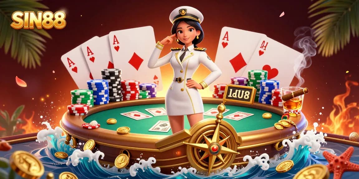 SIN88 offers thrilling online poker action with elegant visuals, immersive gameplay, and vibrant casino atmosphere.