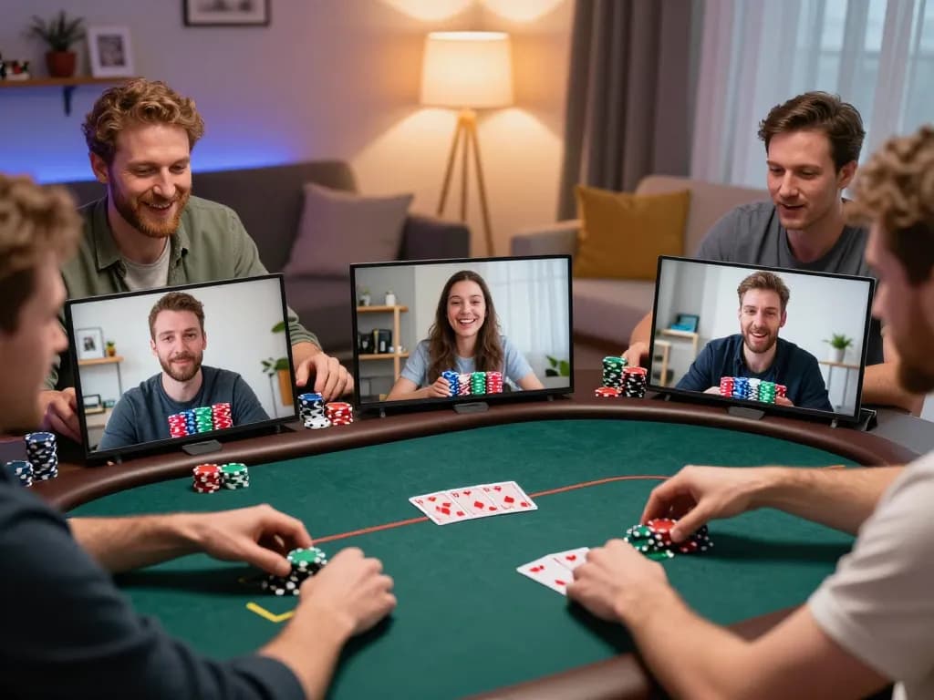 Witness players engaged in exciting online poker gameplay with IWIN68 as they strategize and bet.