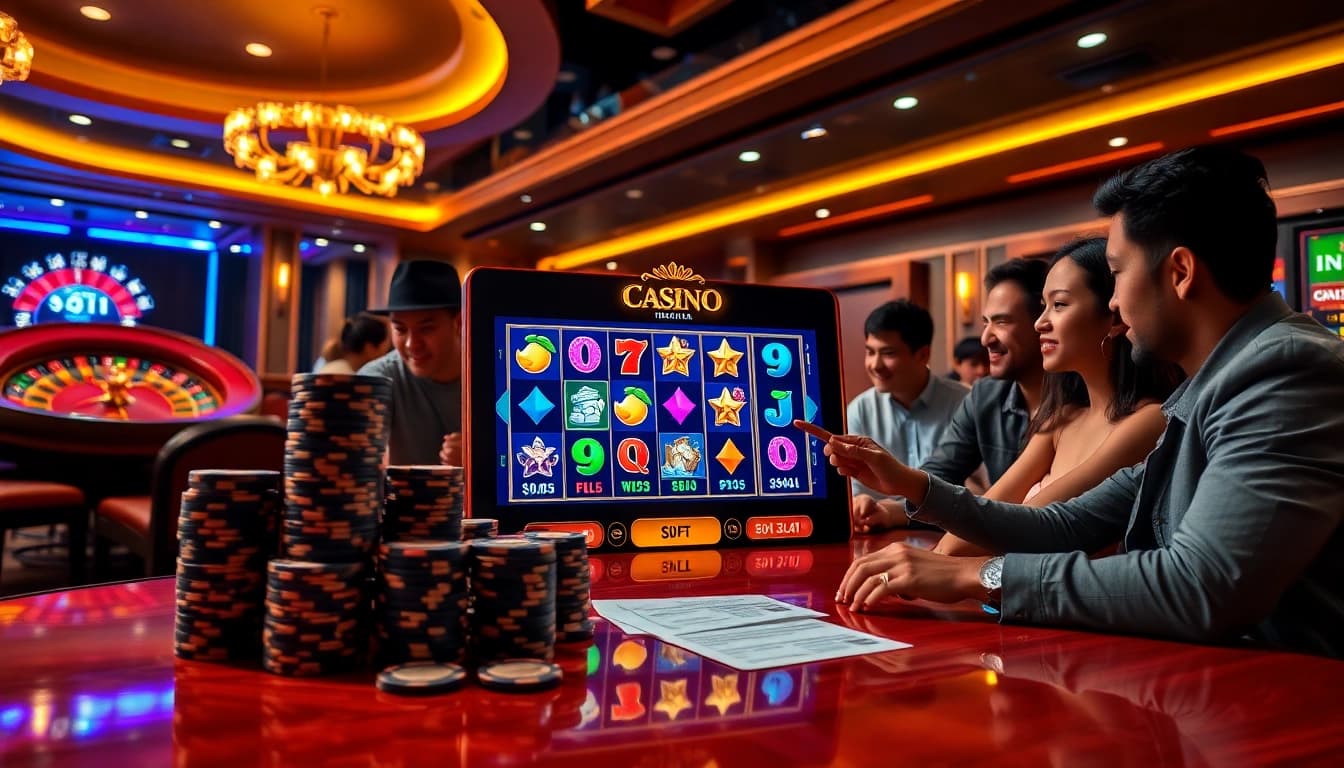 Engaging game nổ hũ slot machine action with vibrant jackpot symbols and dynamic reels