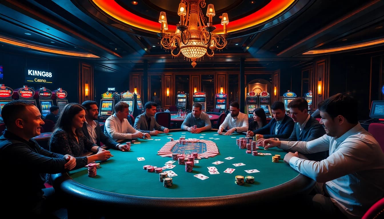Experience the excitement of poker and casino games at https://king88b.us.com/ with vibrant visuals and luxury.