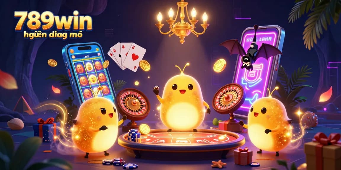 Spin and win with the exciting casino game 789win hiện đang mở, surrounded by dynamic glowworms.