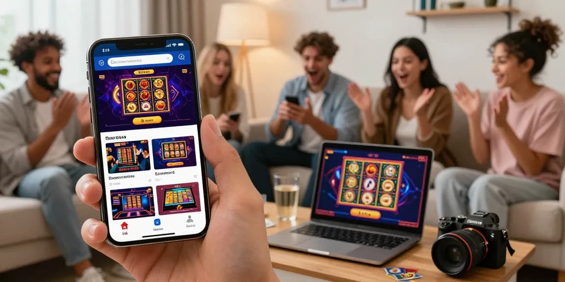 Engaged players experiencing the thrill of rokok88 online casino games in a cozy setting.