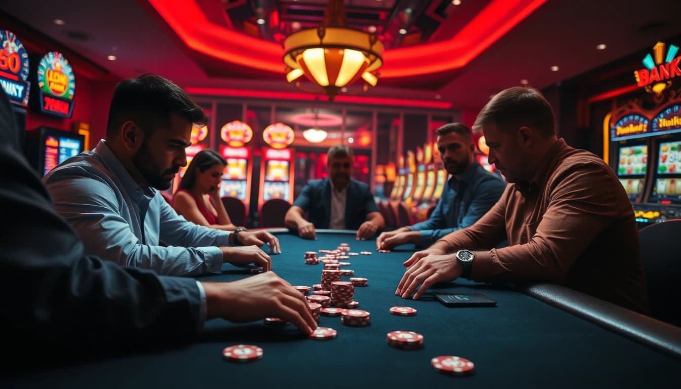 Menangkan taruhan besar dengan bbni4d di meja poker kasino yang penuh ketegangan.