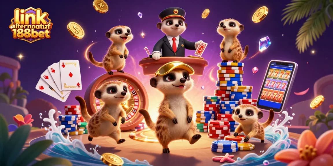 Link alternatif 188bet menawarkan keseruan kasino dengan koloni meerkat yang menjalankan operasi judi.