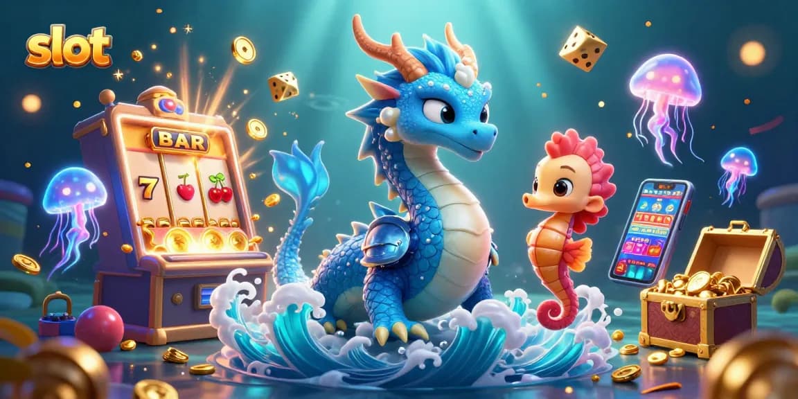 Spin and win with slot machine featuring vibrant characters and jackpots in an exciting casino illustration.