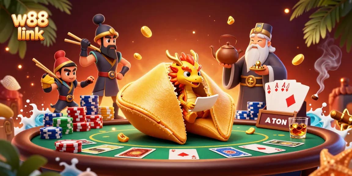 Engage with the ultimate w88 link experience in this vibrant casino illustration.
