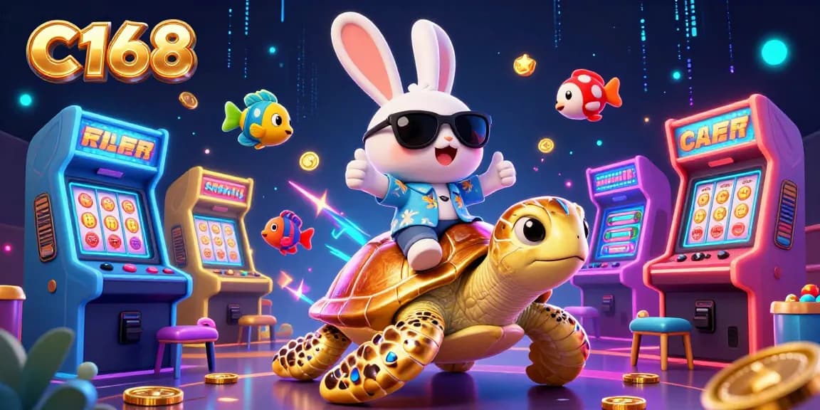 C168 invites players to win big in an exciting casino world filled with vibrant game elements and characters.