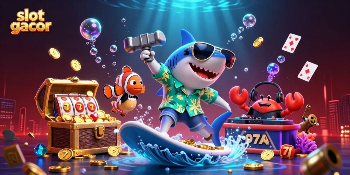 Rasakan sensasi slot gacor yang seru dengan Mahjong Ways di WOPSLOT dalam ilustrasi bawah laut yang futuristik.