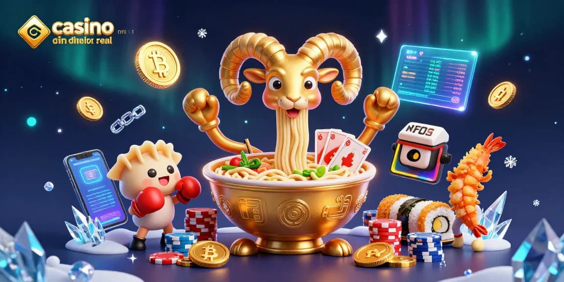 Juego emocionante en un casino online con dinero real, con personajes únicos y elementos de criptomonedas.