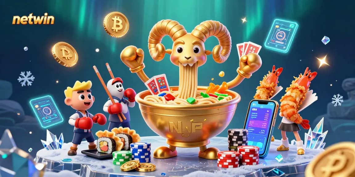 Boost your winnings with netwin’s vibrant gaming scene featuring crypto elements and fun characters.