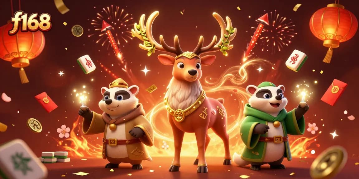 Engage in thrilling gaming at f168 with rich casino visuals and festive elements