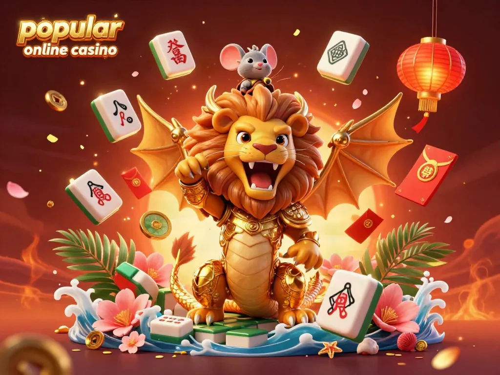 Engage with the thrilling world of popular online casino illustrated with vibrant characters and casino elements.